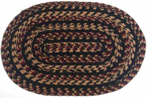 Blackberry Braided Oval Placemat