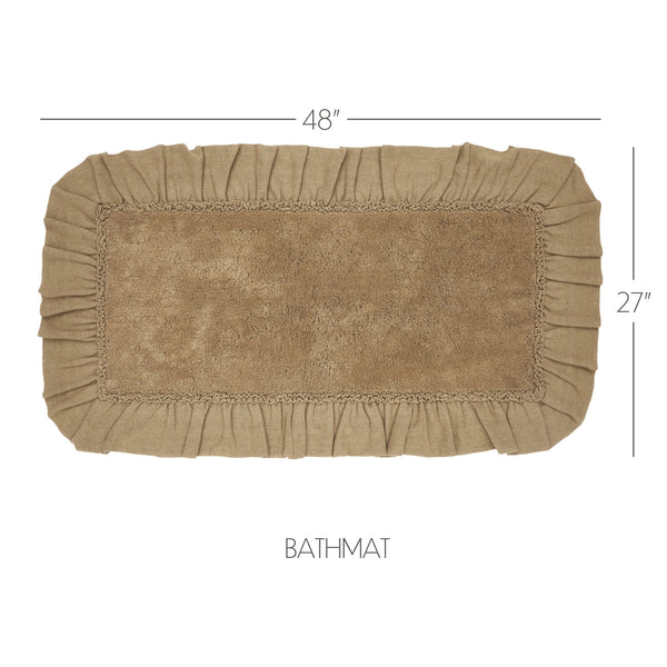 Burlap Natural Bathmat 27x48