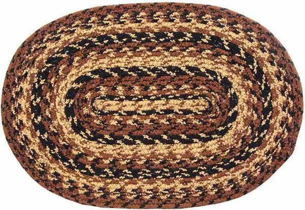 Cappuccino Braided Oval Placemat
