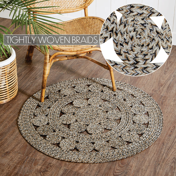 Celeste Blended Pebble Indoor/Outdoor Rug 3ft Round