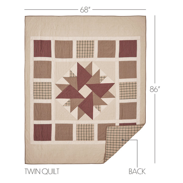 Cider Mill Twin Quilt 68Wx86L
