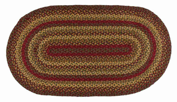 Cinnamon Braided Jute Rug Oval 5 x 8 ft.