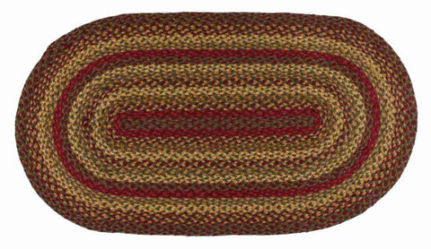 Cinnamon Braided Jute Rug Oval 5 x 8 ft.