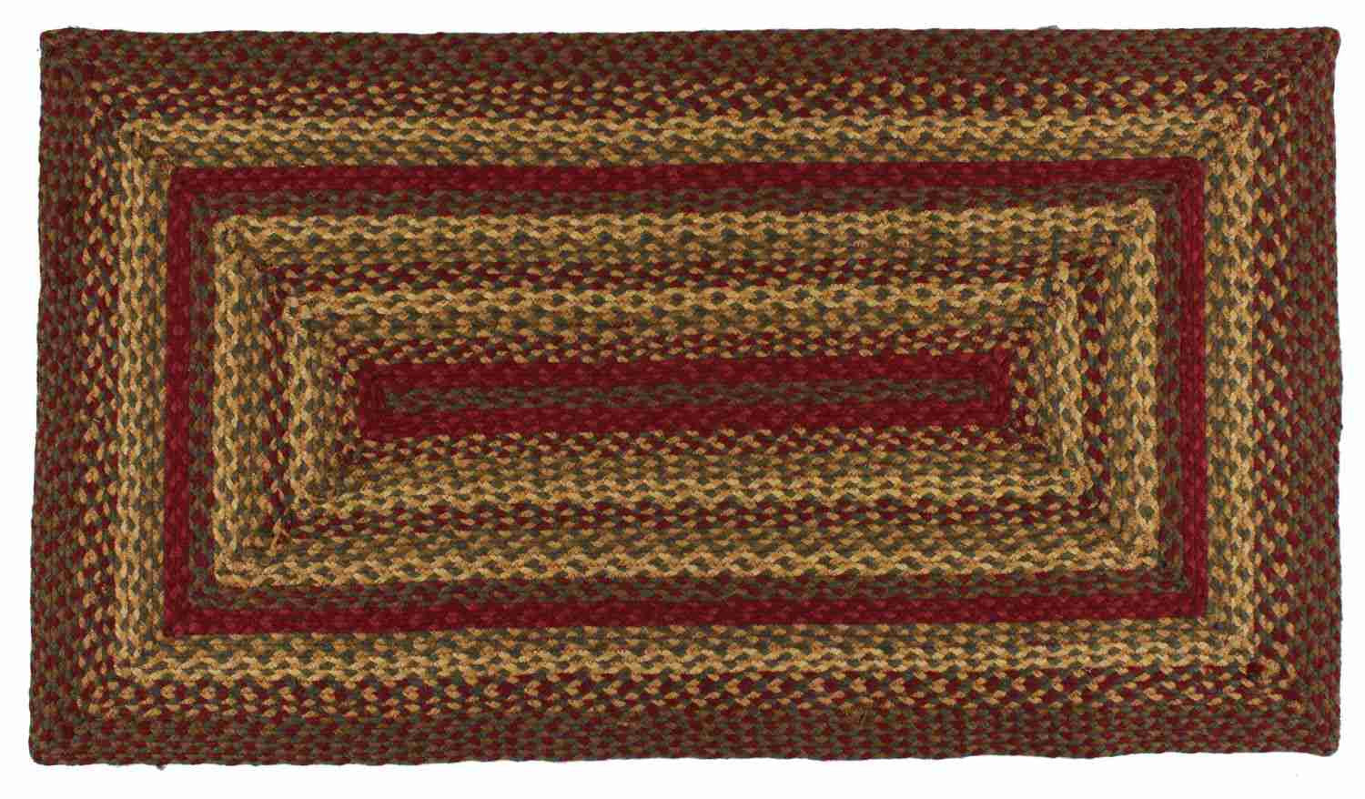 Cinnamon Braided Rug Rectangle 20 x 30 in. - Allyson’s Place ...