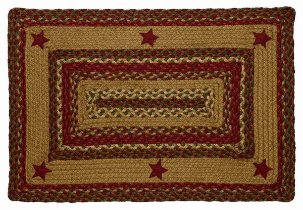 Cinnamon Star Braided  Rug Rectangle 5 x 8 ft.