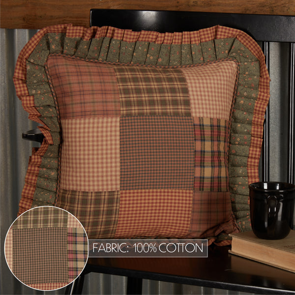 Crosswoods Patchwork Pillow 18x18