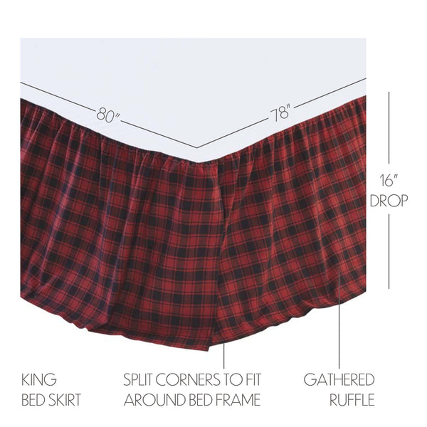 Cumberland King Bed Skirt 78x80x16