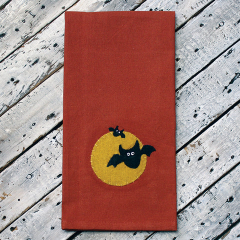 F Bats…Oh My  Orange Towel