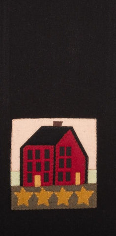 Our Black Saltbox House towel is made of cotton with an elegant design. This is a 18 Inch x 28 Inch towel. The unique design lends a distinctive touch. Visit website for FREE s/h & discount offers. Primitive Country Farmhouse.