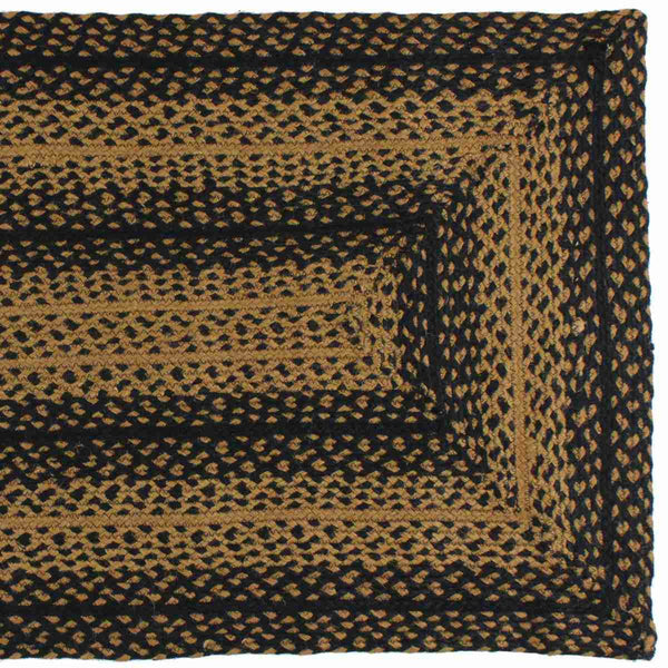 Ebony Braided Jute Rug Rectangle 4 X 6 ft.