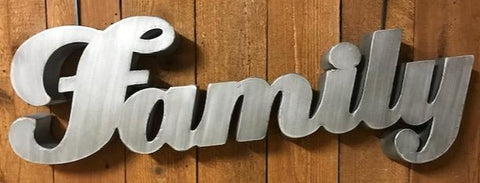 Family Metal Wall Sign
