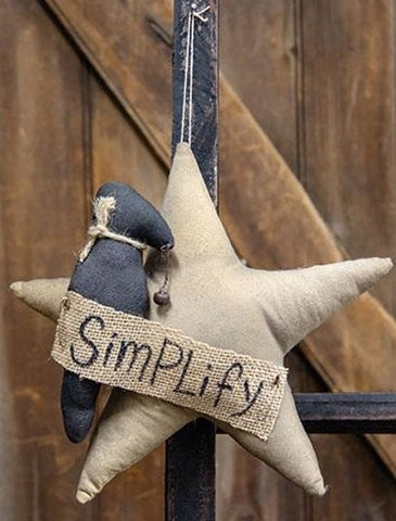 Simplify Star With Crow Ornament