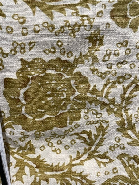 Dorset Gold Floral Ruffled Standard Pillow Case Set of 2 21x26+4 - Final Sale