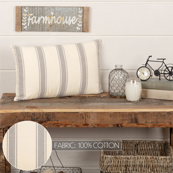 Grace Fabric Wide Stripe Pillow 14x22