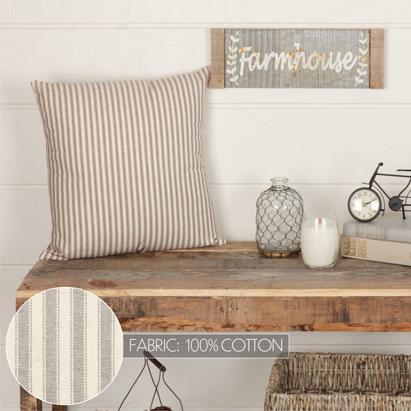Grace Ticking Stripe Pillow 18x18