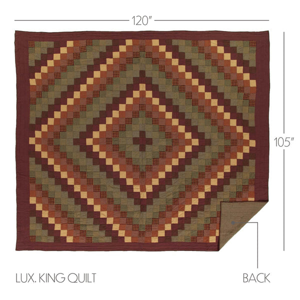 Heritage Farms California King Quilt 130Wx115L