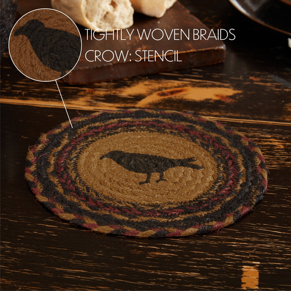 Heritage Farms Crow Jute Trivet 8"
