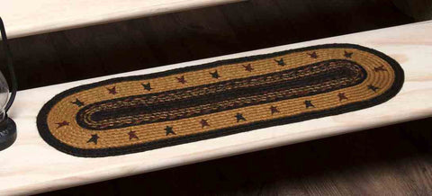 Heritage Farms Star Jute Stair Tread Oval