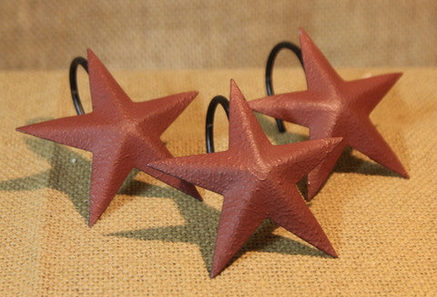 Vintage Star Shower Curtain Hooks - Allysons Place