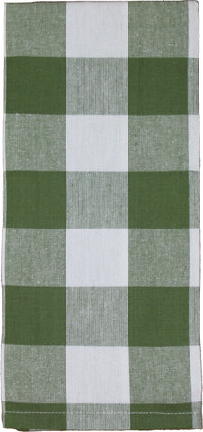 Buffalo Check Sage  Towel 18x28