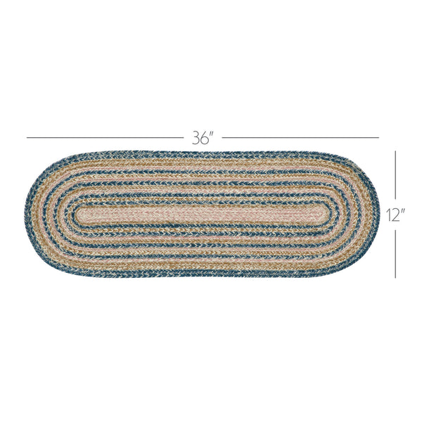 Kaila Jute Oval Runner 12x36