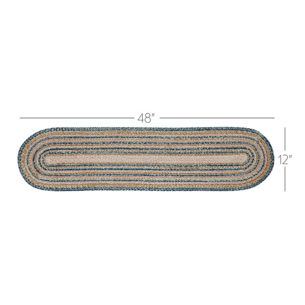 Kaila Jute Oval Runner 12x48