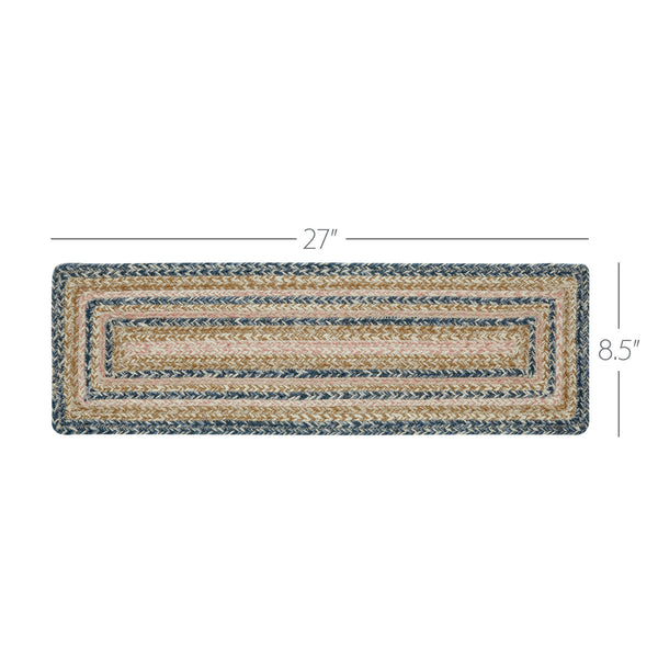 Kaila Jute Stair Tread Rect Latex 8.5x27