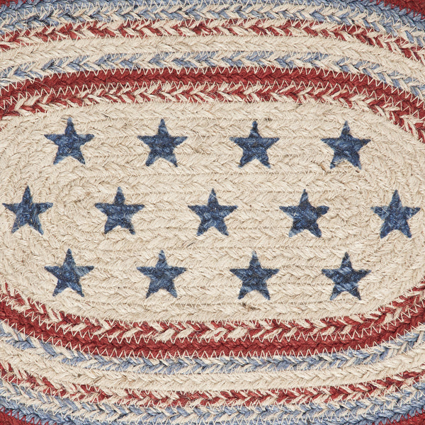 Celebration Jute Oval Placemat 10x15