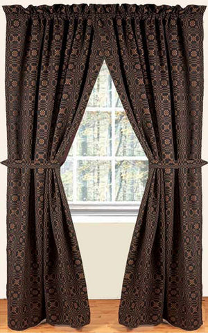 Lover's Knot Jacquard Drapes 86 in.