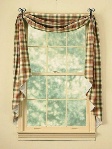 The Lemon Pepper Fishtail Swag is simple, yet stylish! Combining warm red, green, mustard, & cream, this charming, homey plaid spreads savory sweetness throughout your home!! Perfect way to get a custom look at a reasonable price!