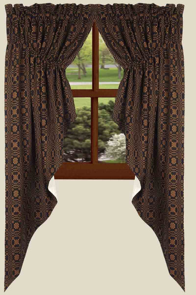 Lovers Knot Jacquard Gathered Swag