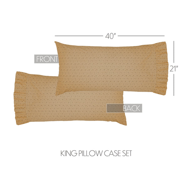 Maisie King Pillow Case Set of 2 21x40