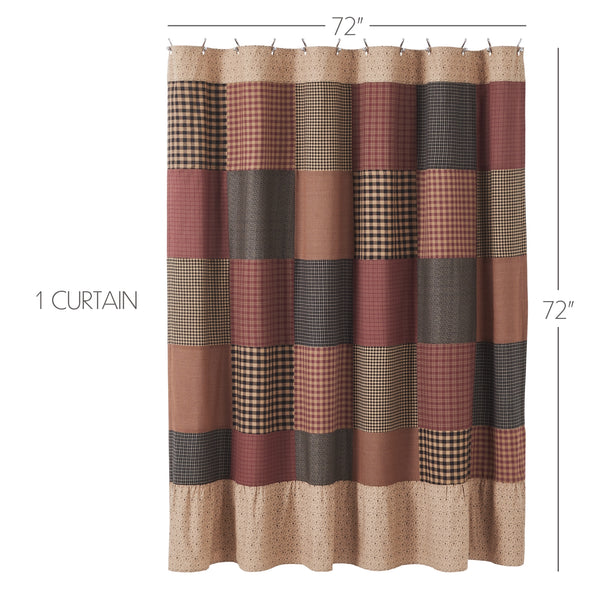 Maisie Patchwork Shower Curtain 72x72