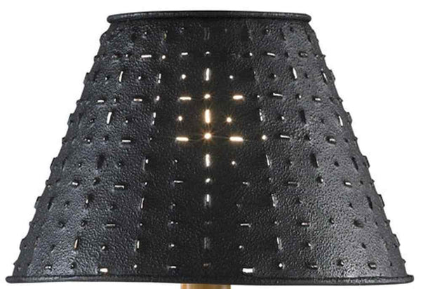 Metal Dot Dash Shade - 12" - Black