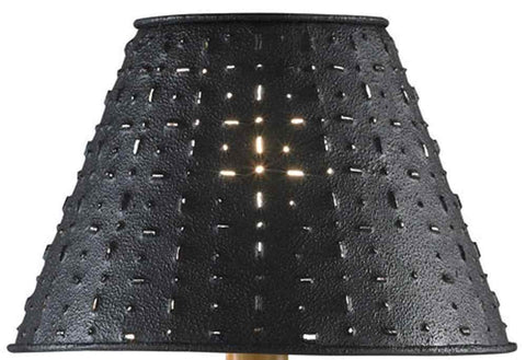 Metal Dot Dash Shade - 12" - Black