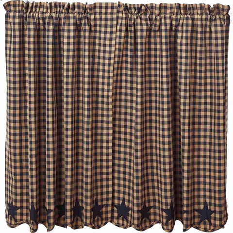 Navy Star Scalloped Window Prairie Tier 36 in.