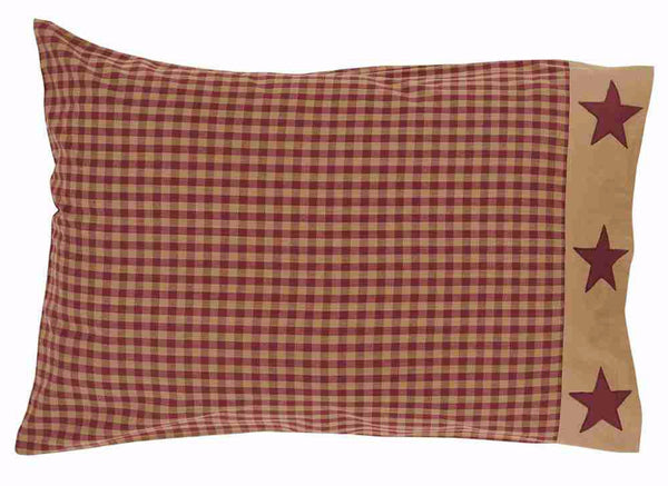 Ninepatch Star Pillow Cases w/Applique Border