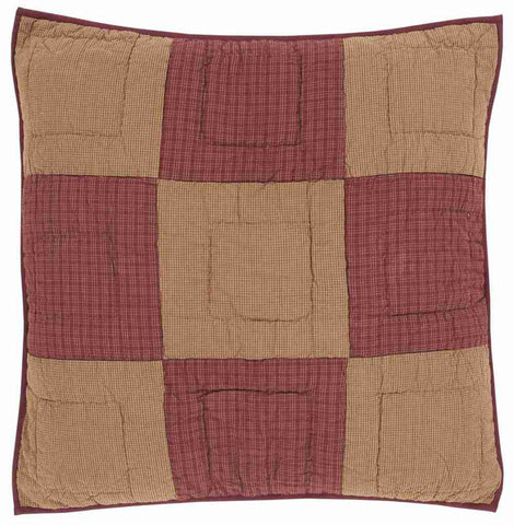 Ninepatch Star Quilted Euro Sham