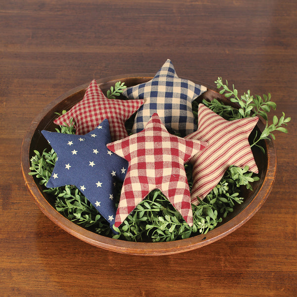 Freedom Fabric Stars set of 5 Bowl Filler