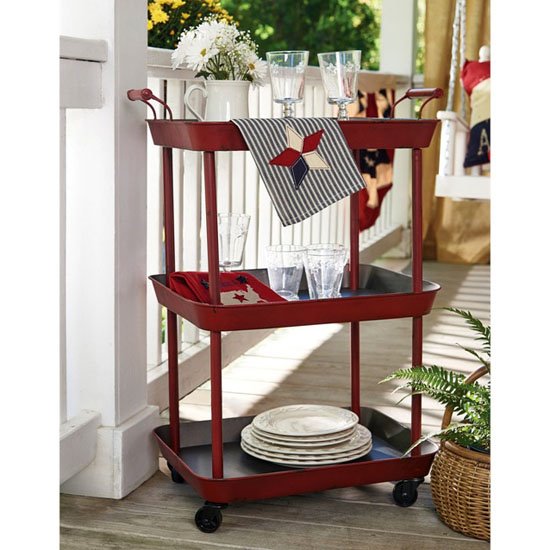 Red Utility Cart