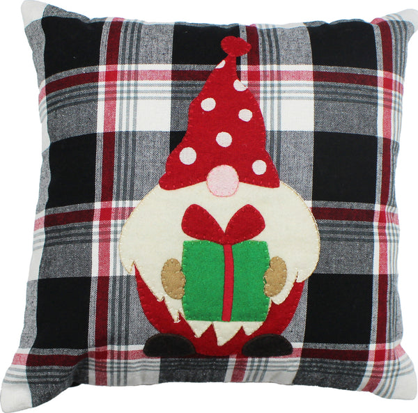 Winter Plaid Gnome Pillow 14