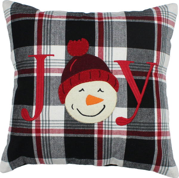 Winter Plaid Joy Pillow 14