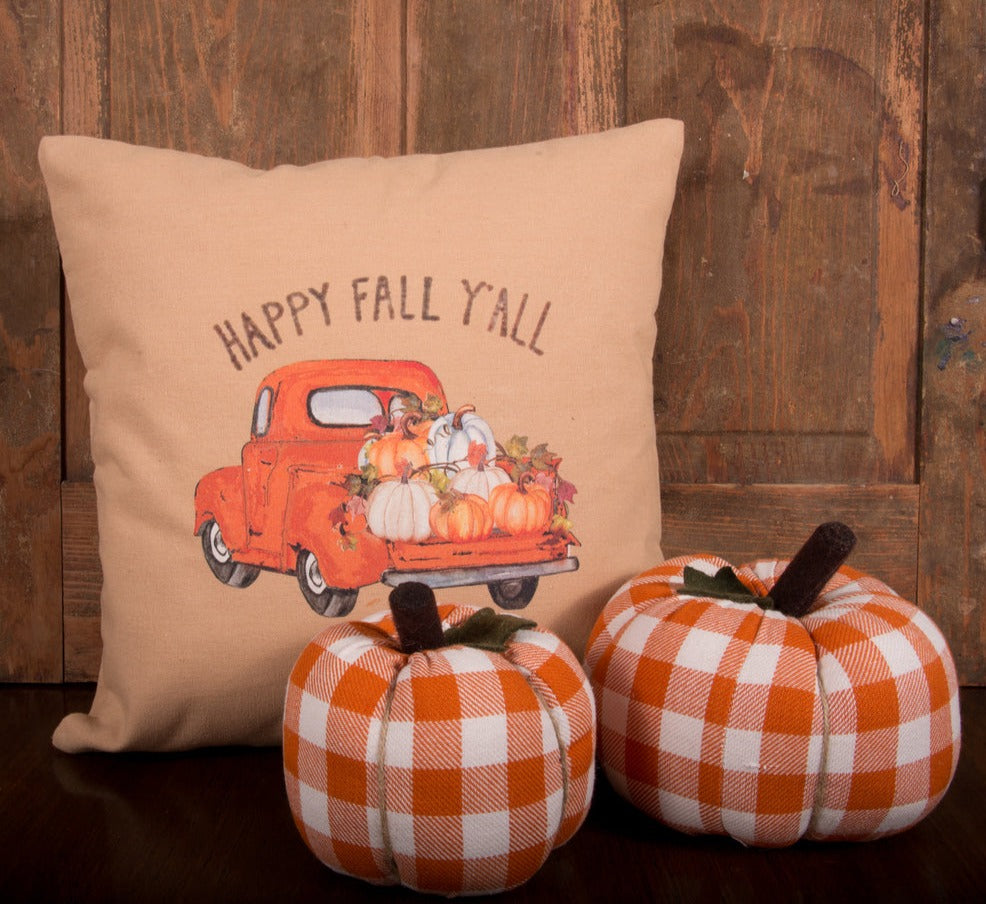 Happy Fall Y'all Truck Pillow PLKH0312