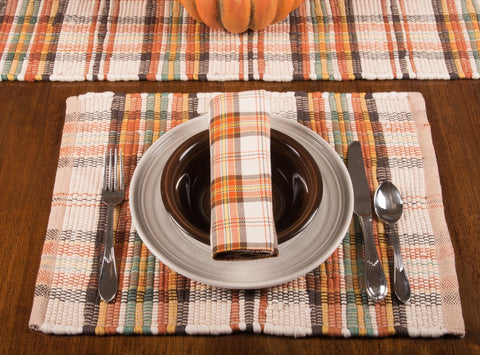 F Cotton Harvest Orange Placemat