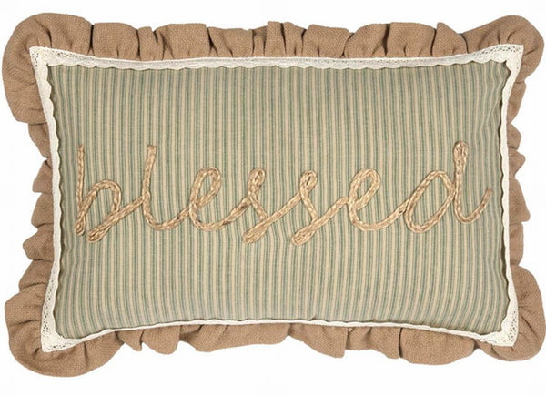 Prairie Winds Blessed Pillow 14 in. x 22 in.