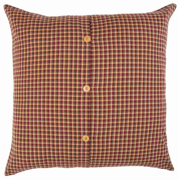 Patriotic Patch Euro Sham Fabric Reverse