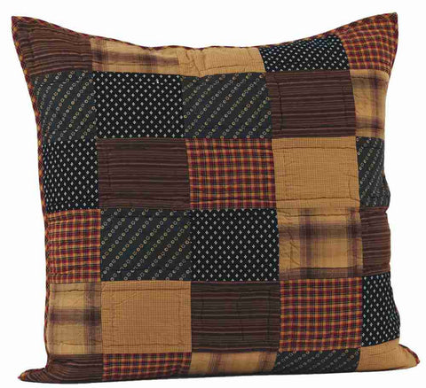 Patriotic Patch Euro Sham Quilted