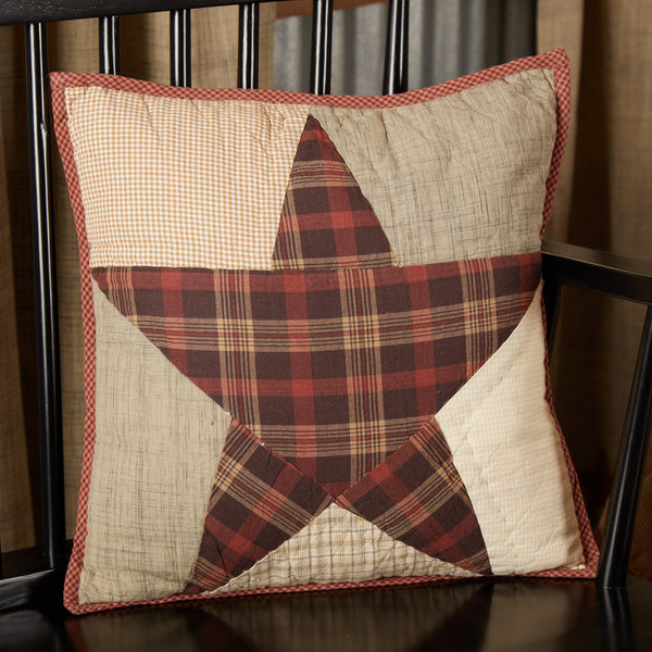 Wheat Plaid Give Thanks Pillow 18x18 - Allysons Place