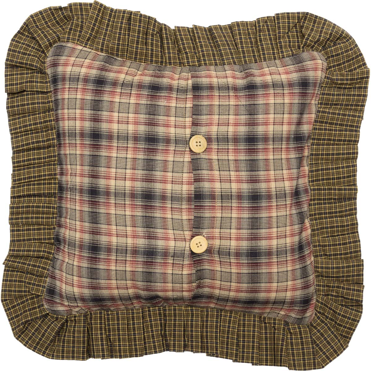 Tea Cabin Patch Pillow - 12x12