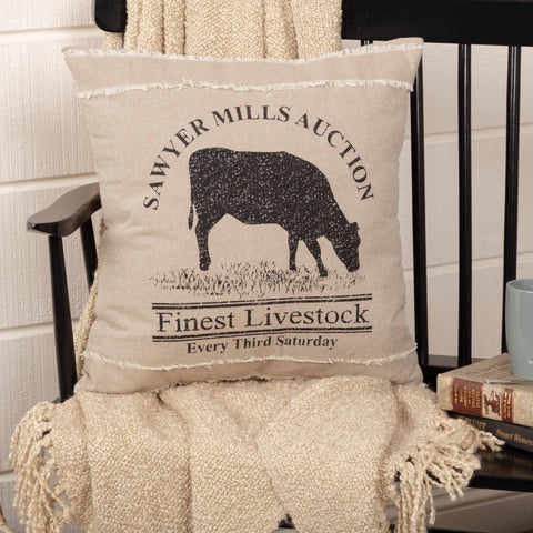 Sawyer Mill Cow Pillow